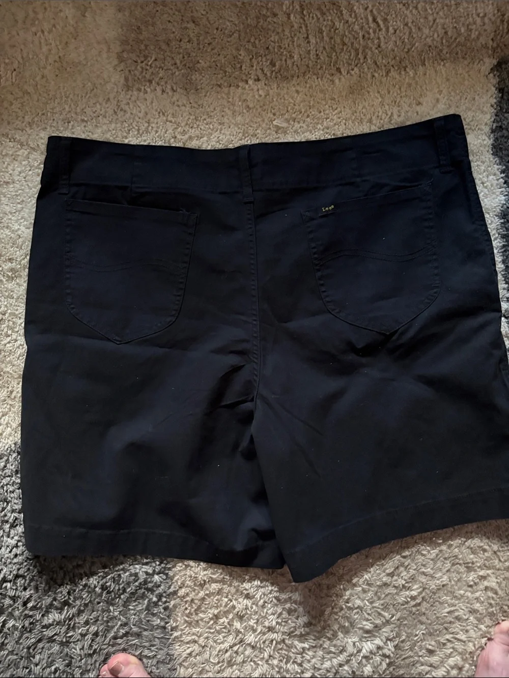Lee Women's Black Flat-Front Shorts